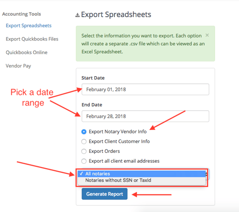 How to export data from Snapdocs-2