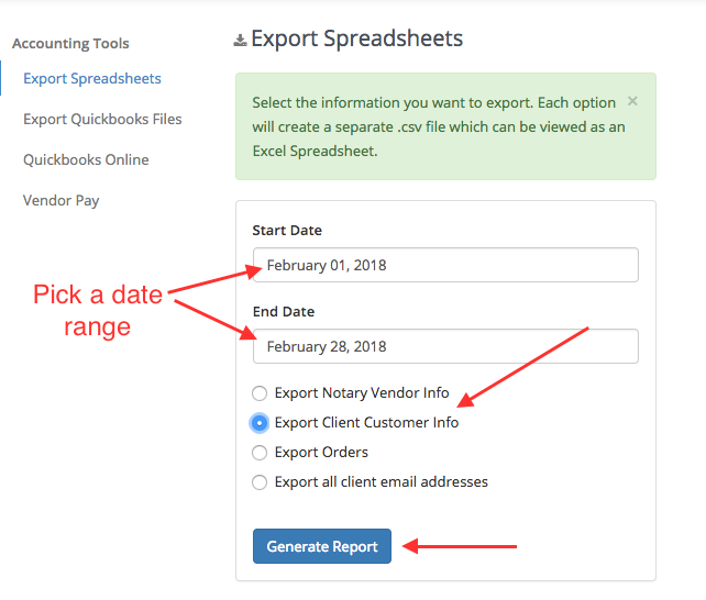 How to export data from Snapdocs-3