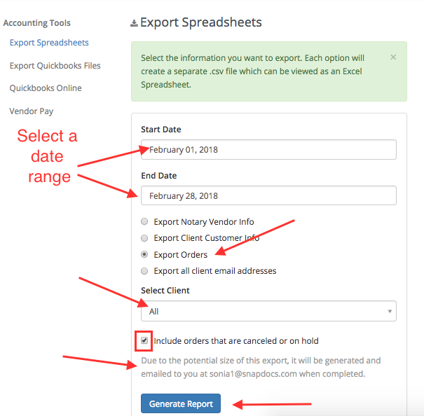How to Export Data from Snapdocs