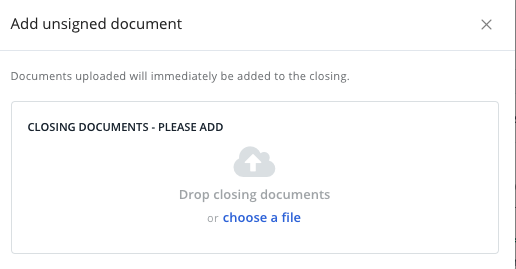 Adding Rush Documents