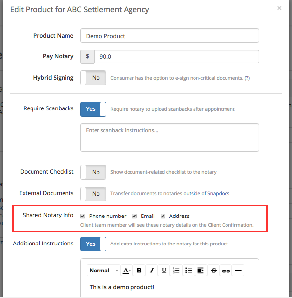 Adding and Editing Signing Products 15