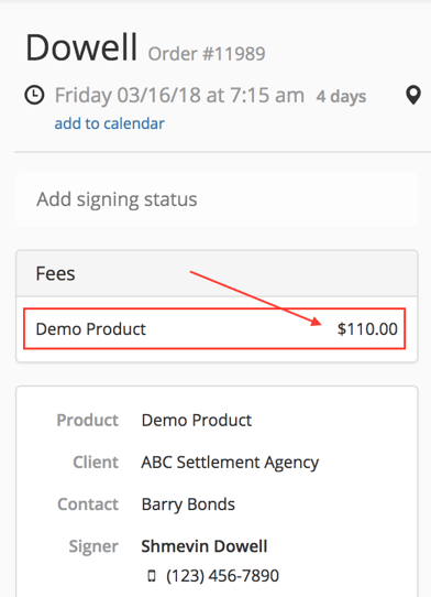 Adjusting Notary Fees on an Order 4