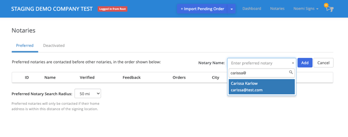 Client User Preferred Notaries 3