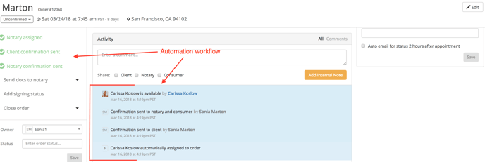 Creating an order with Enhanced Automation-7