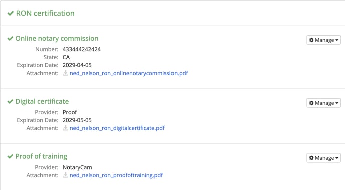Documents Verified