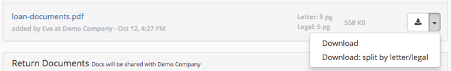 Downloading Documents by Legal and Letter Size 2