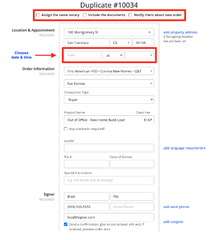 Duplicating an Order 2