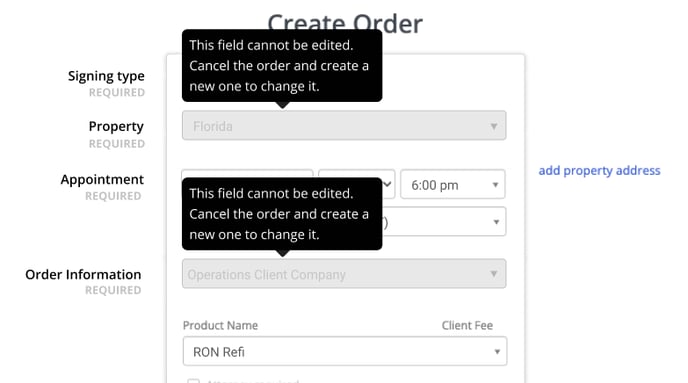 Edit Order