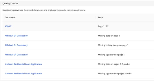 Errors Found Notaries