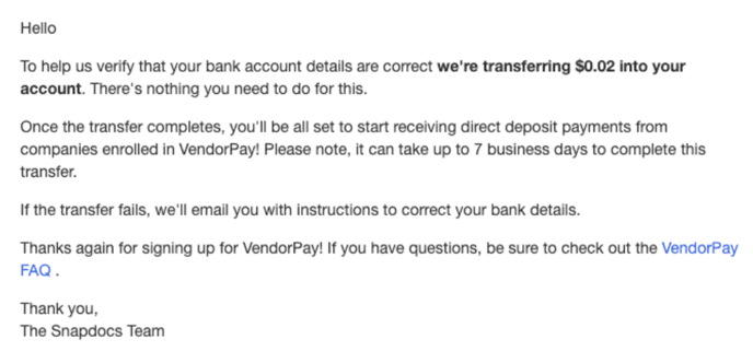Microdeposit