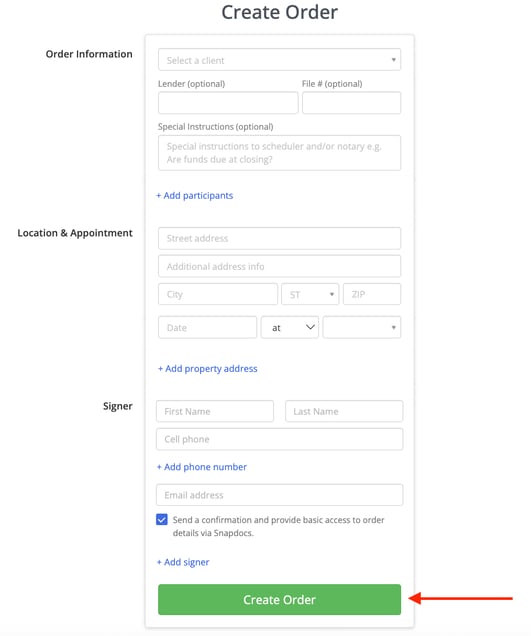 Order Form