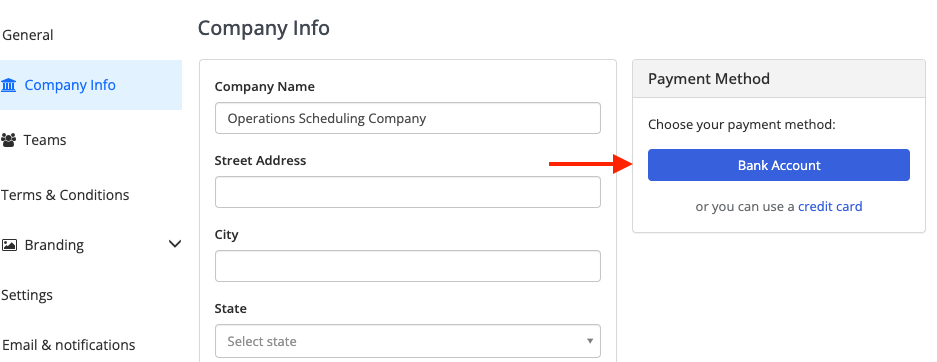 Payment Method Options and Setup