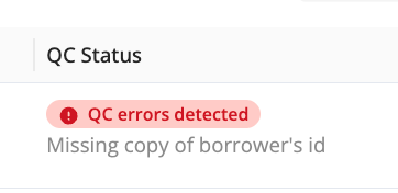 Post-closing rejected