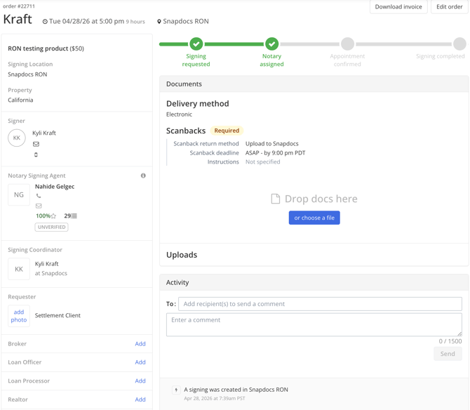 RON Client View