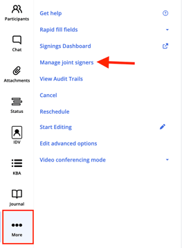 add joint signers in session