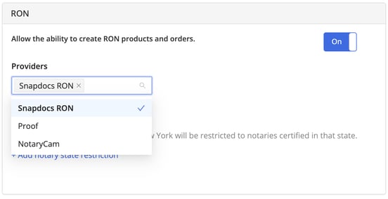 Select RON Providers