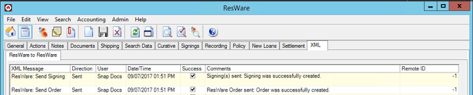 Send orders from Resware-6