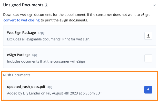 Snapdocs Message Snapdocs for Settlement User Guide