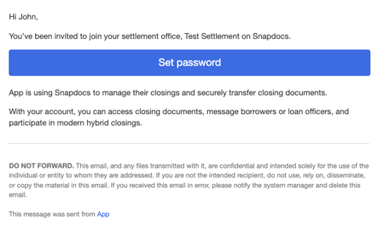 Snapdocs for Settlement User Guide