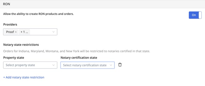 State Restrictions