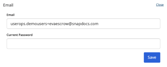 Updating the Email Address On Your Snapdocs Account 3