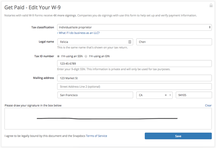 Uploading and Updating W-9s 2