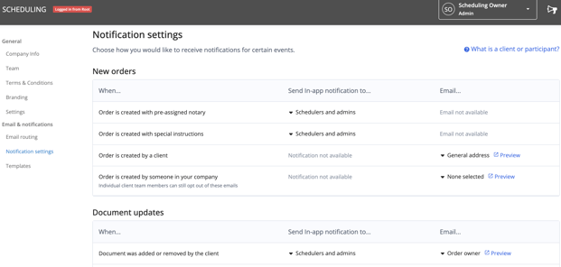 Updating Company Email Settings 9